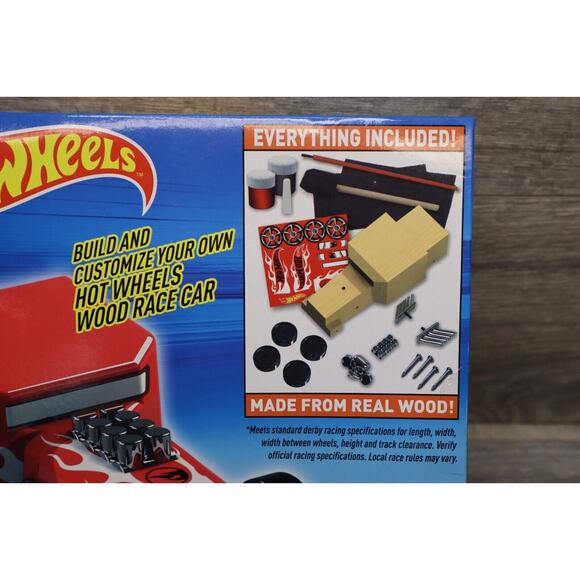 NEW Hot Wheels Wood Racers Bone Shaker car Build your own racer - Picture 10 of 16
